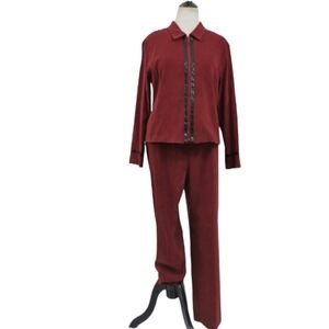 NORTON MCNAUGHTON 2 PIECE PANT SUIT  SIZE 14